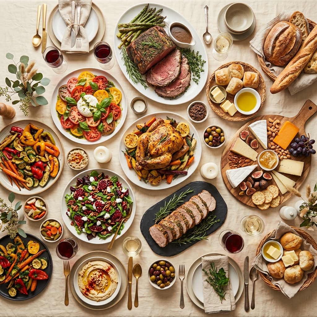Premium catering spread